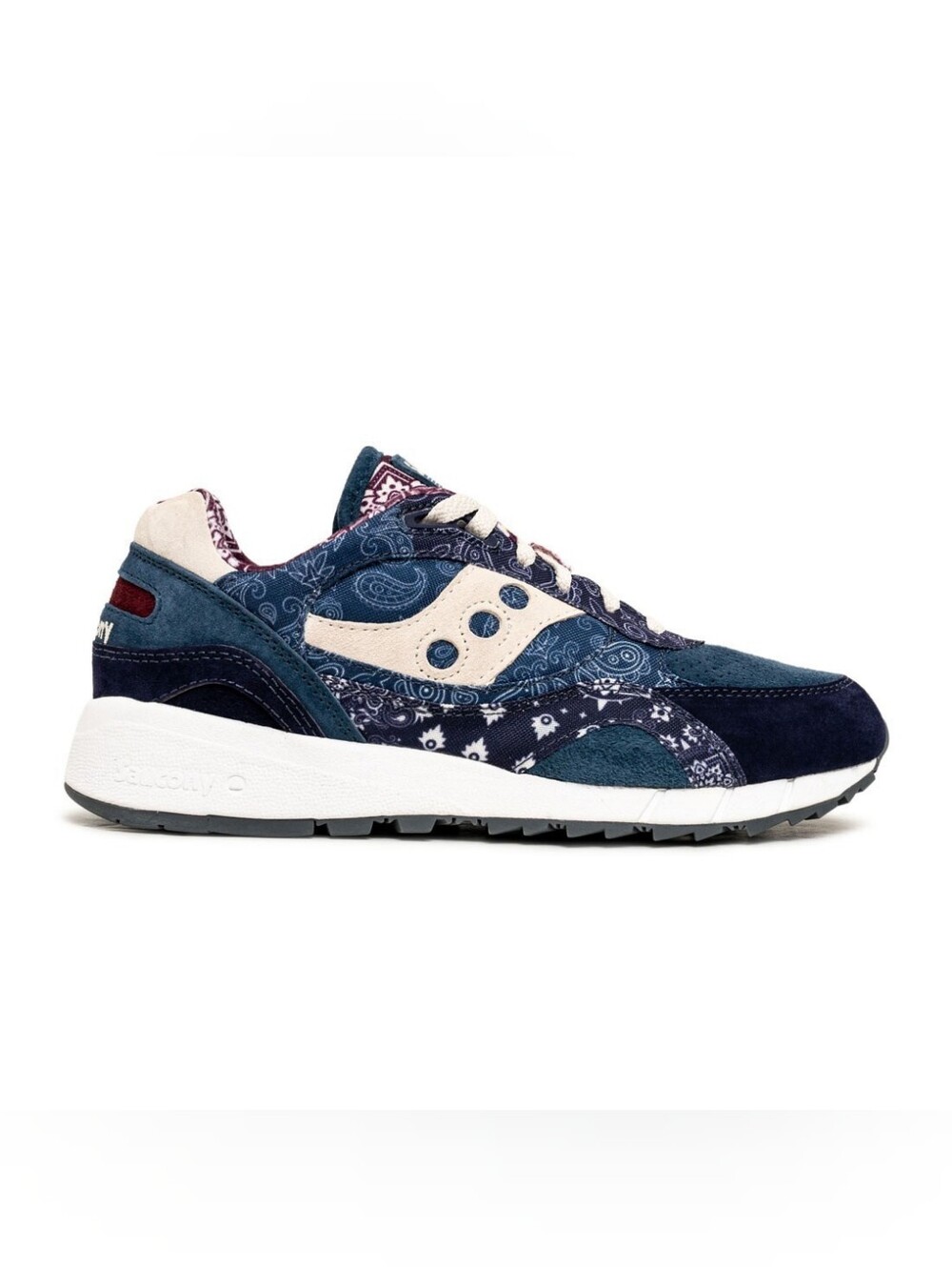 Saucony Shadow 6000 Paisley Blue Suede Unisex Sneakers NWOB Men 7 / Women 8.5
